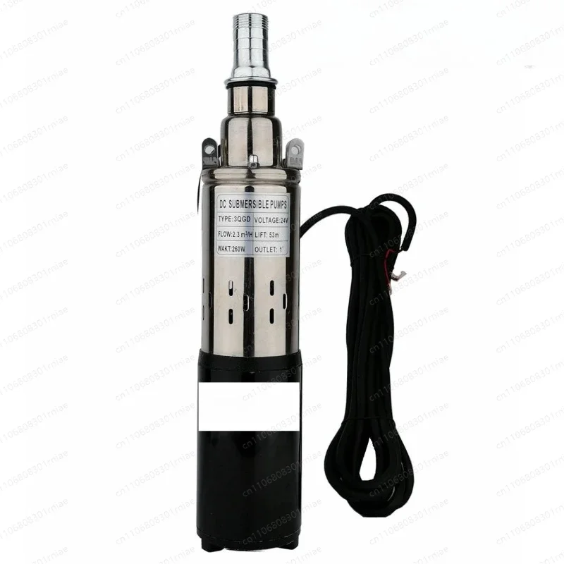 12V24V Solar DC Screw Submersible Pump Tram Battery Pump Domestic and Agricultural Irrigation Pumping Deep Well Pump