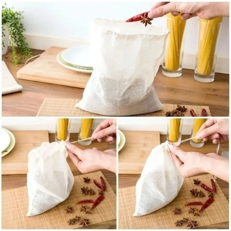 Drawstring Filter Bag Soup Bag Marinated Bag Slag Bag Kitchen Supplies Home Organization and Storage