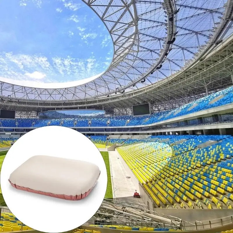 Auto Enlarging Sports Chair Pillow Not Slip Base Multiple Face Grip Recyclable Pliable For Stadiums Aircraft Picnics 69HD