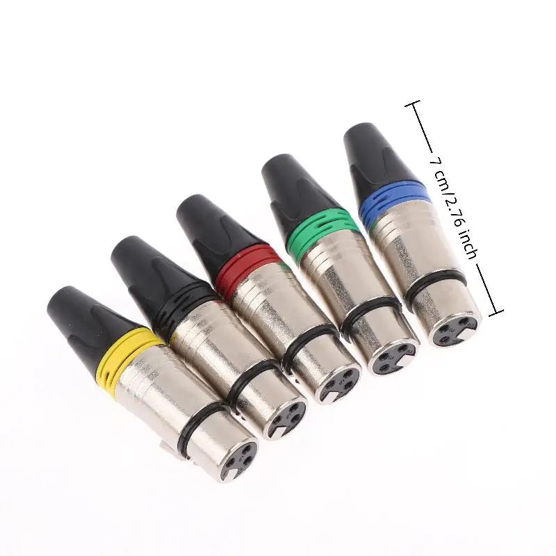 1Pc MIC Adapter XLR Kabel Terminal Audio Draht Stecker Pin XLR Stecker Jack Männlich/Weiblich Mikrofon Stecker