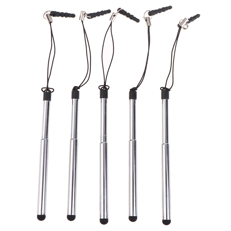 5Pcs Retractable Universal Touch Screen Pen Capacitive Stylus Pen For Phone Tablet