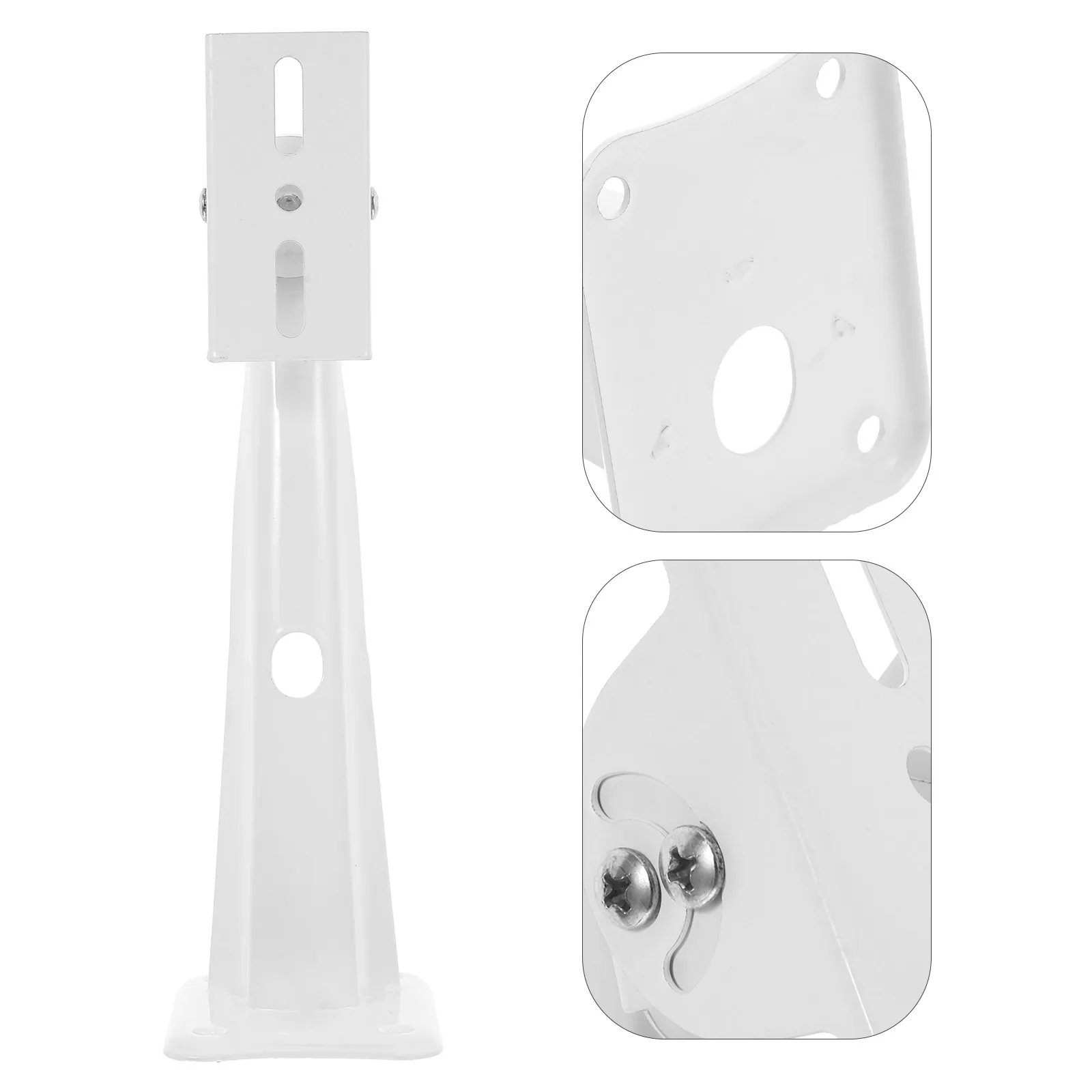 

CCTV Camera Mount Bracket Sturdy Steel Adjustable Angle Security Wall Mount Outdoor Indoor Durable Easy Installation White Long