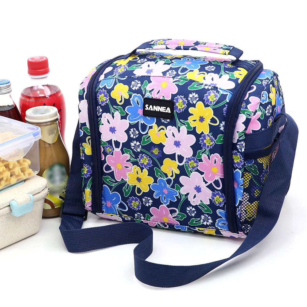 Beautiful printed pattern lunch bag, insulated bag, lunch bag
