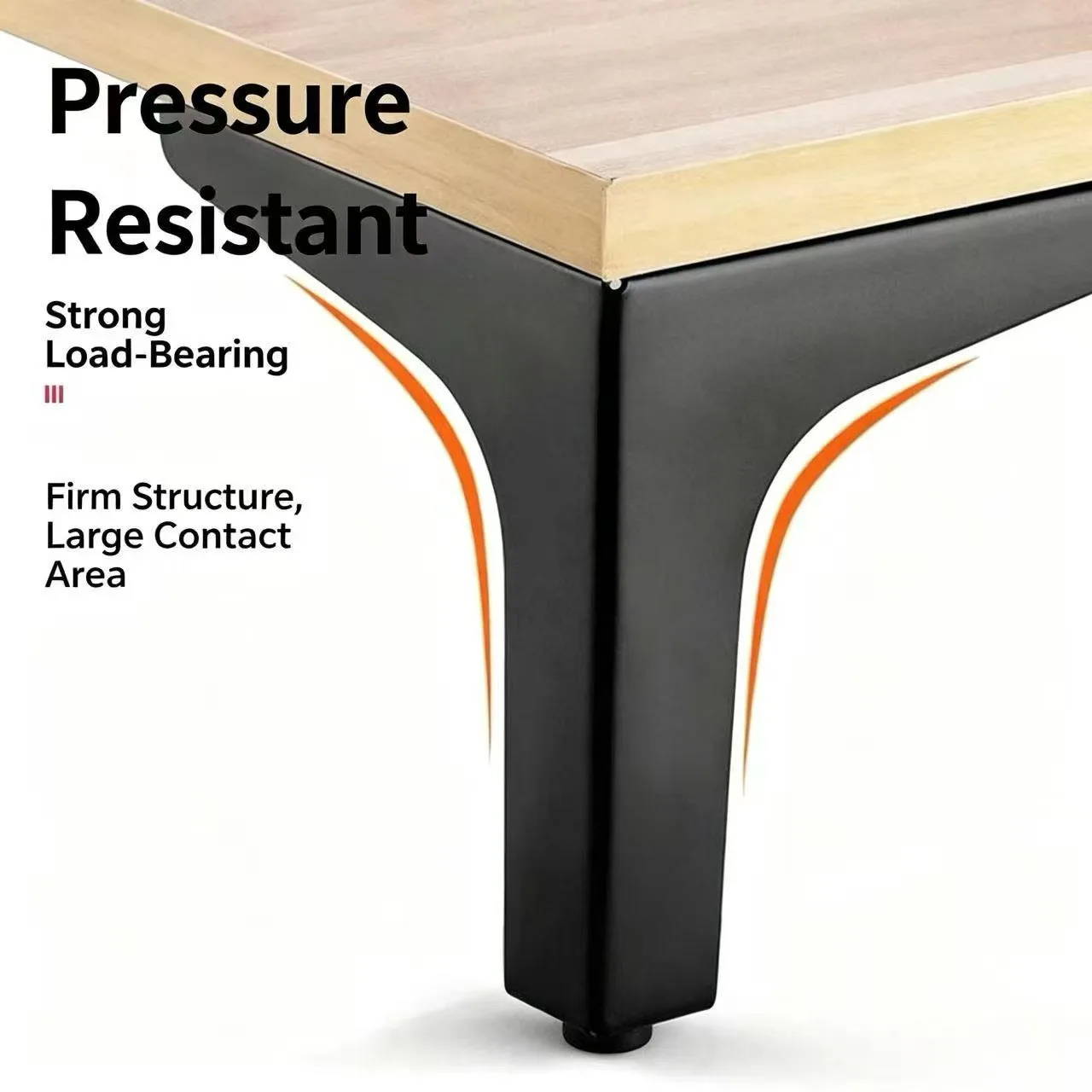 4PCS Trident-Legged Metal Furniture Support Legs for Sofa TV Cabinet Coffee Table Bathroom Cabinet Bed - Right Angle Versatile L