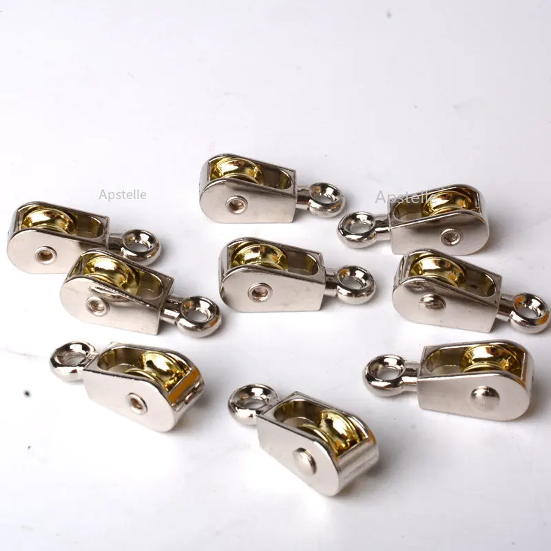 36/48/52/58/75/86mm Lifting Rope Roller Pulley Wheel Climbing Mini Pulleys Metal Sheave Zinc Alloy Katrol Wiel