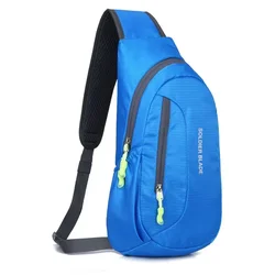 Unisex Women Men Portable Waterproof Chest Waist Packs Pack Travel Sport Cross Body Shoulder Mountaineering Mobile Phone Bag