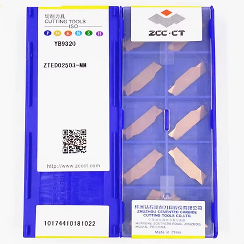 

ZTED02503-MM YB9320/ZTED02503-MM YBG205/ZTED02503-MM YBG212 ZCC.CT CNC blade carbide inserts turning tools 10pcs/box