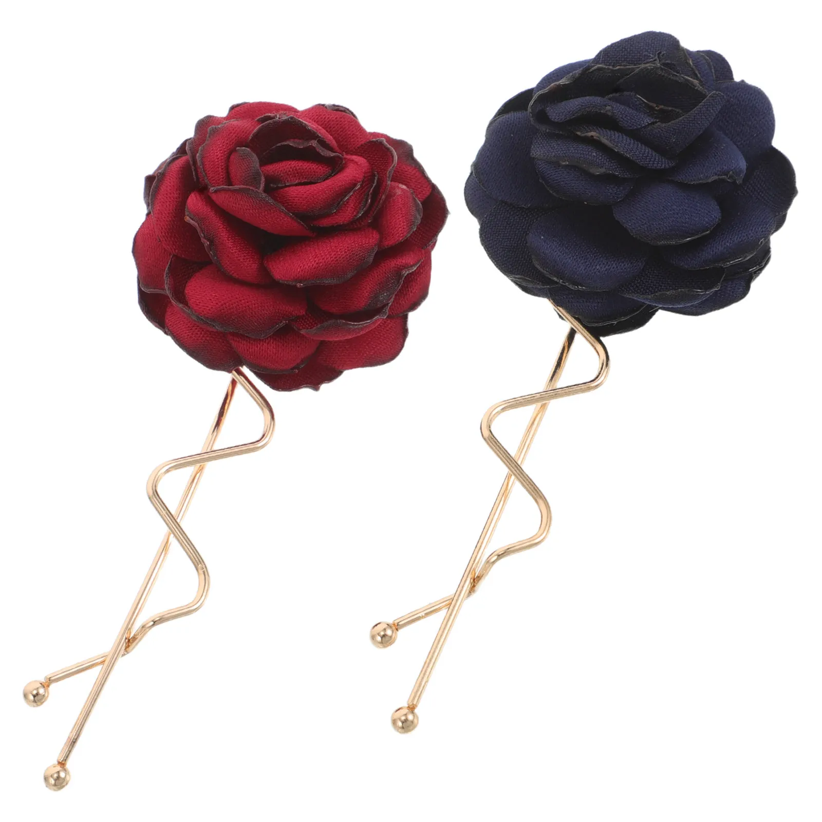 

2Pcs Hair Clips Elegant Floral Barrettes Stylish Color Lightweight Hair Accessories for Wedding Party Daily Wear