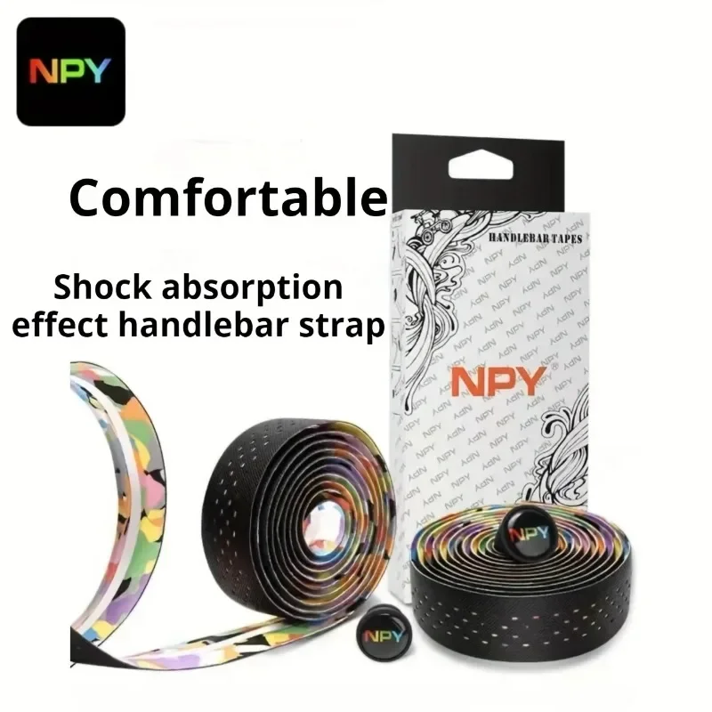NPY Soft Road  Bicycle Handlebar Cork EVA PU Bar Tape Professional Cycling Damping Anti-Vibration Wrap  Artículos Para Bicicleta