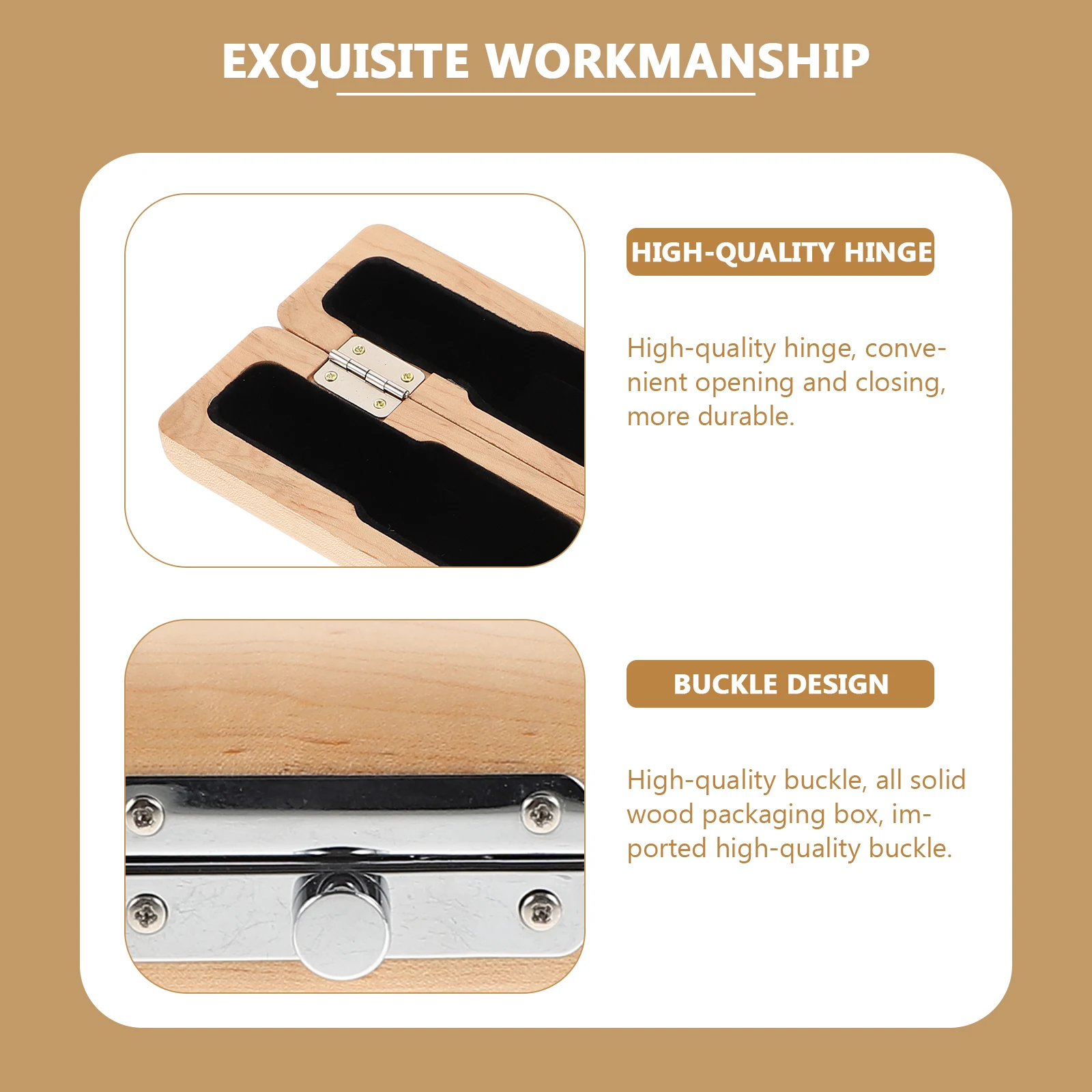 

Suitcase Mouthpiece Flute Carrying Bag Maple Portable Instrument Accessory Storage