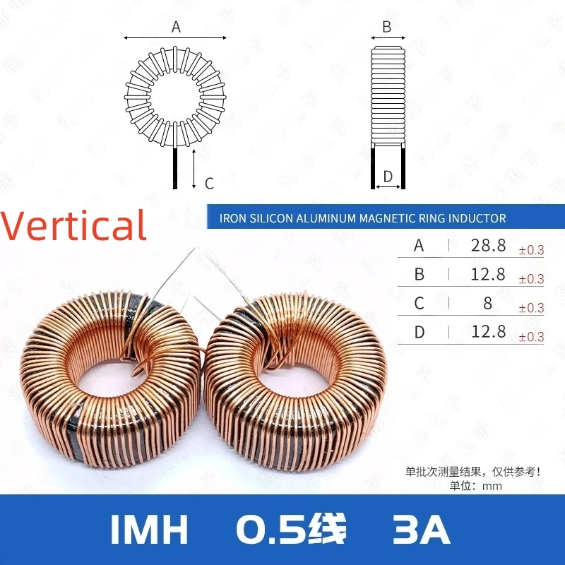 1PCS 27MM-1/2/3.5MH 10MH 270125 FeSiAl toroidal inductor storage PFC SPWM filter 6A