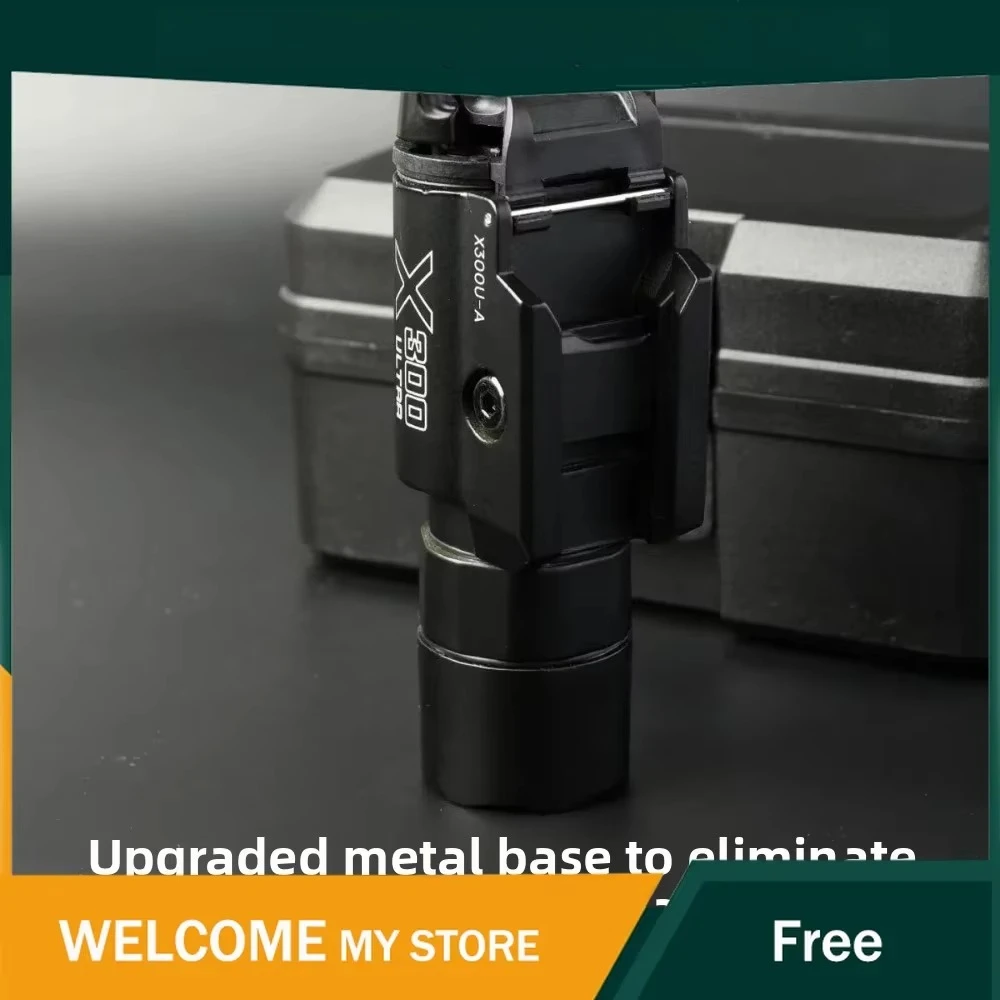 Adjustable Rail X300 Ultra Mini Flashlight X300U-A Alloy Body Under Mount LED Torch Outdoor Game Model Lighting Tool