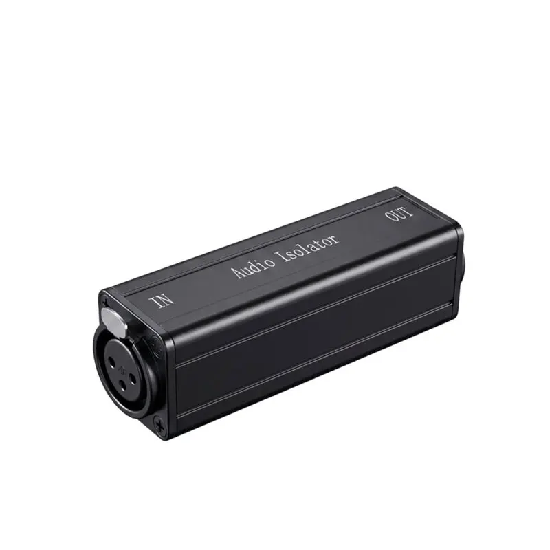 ABUO-Professional XLR Audio Isolator Noise Filter, Audio Ground Loop Hum Noise Eliminator Single Channel