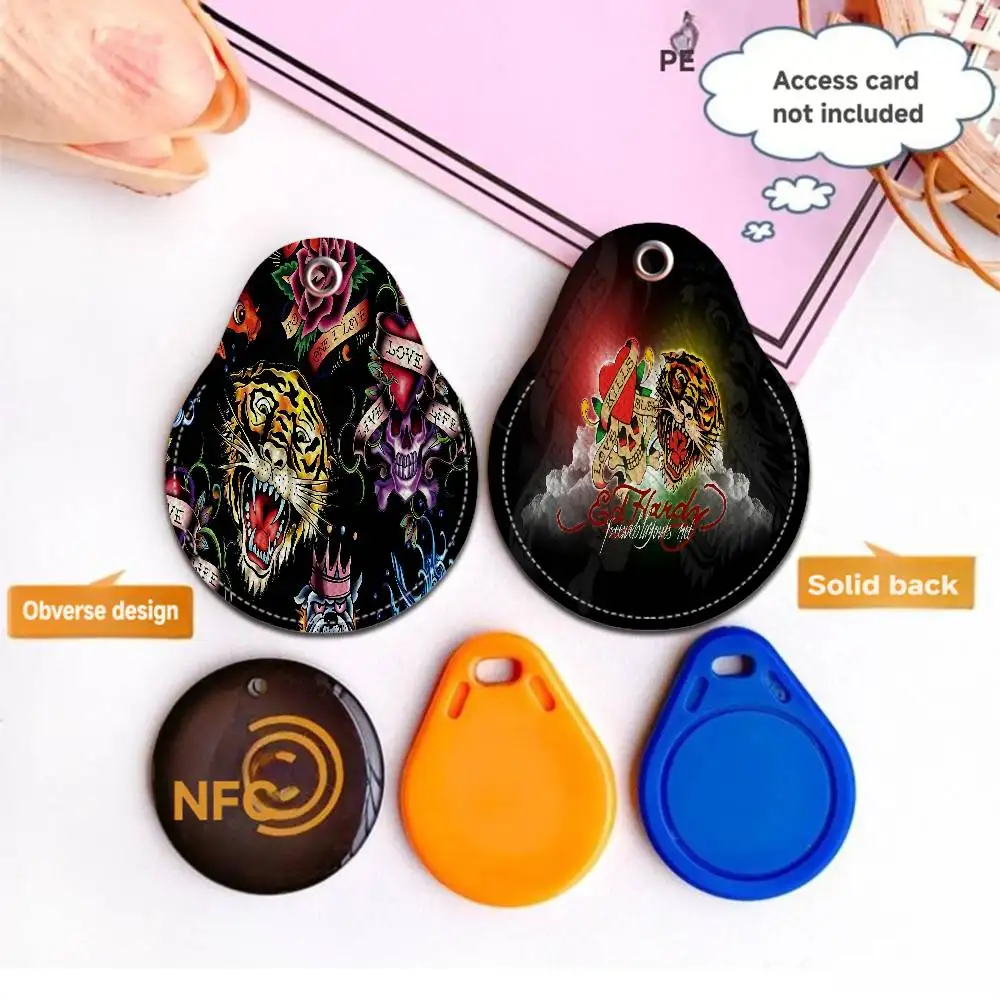 E-Ed H-Hardy الوشم النمر بولي Card حامل بطاقة المفاتيح حلقة رئيسية قفل الباب الوصول العلامات بطاقة حافظة المفاتيح بطاقة الوصول مفتاح العلامة الدائري #1