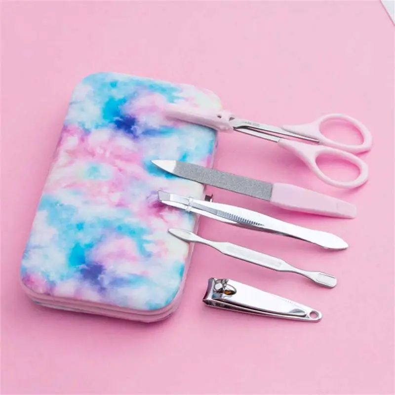 Eyebrow Clip Cartoon Easy To Clean Durable Multiple Uses Portable Beauty Products Beauty Manicure Set Stainless Steel Scissors