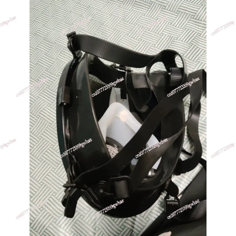 Latex Shirt Spherical Mirror Gas Mask New Large Field of View Full Mask Silver-plated Lens