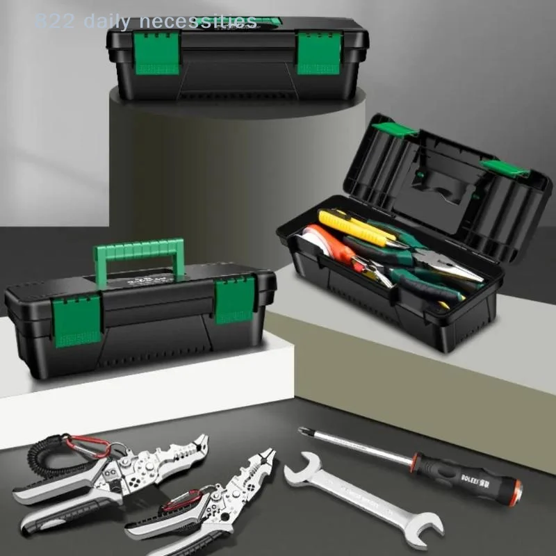 10Inch Tool Box Plastic Tool Storage Case For Carpentry Electrical Repairs Tool Handheld Toolbox Storage Box Plastic Toolbox