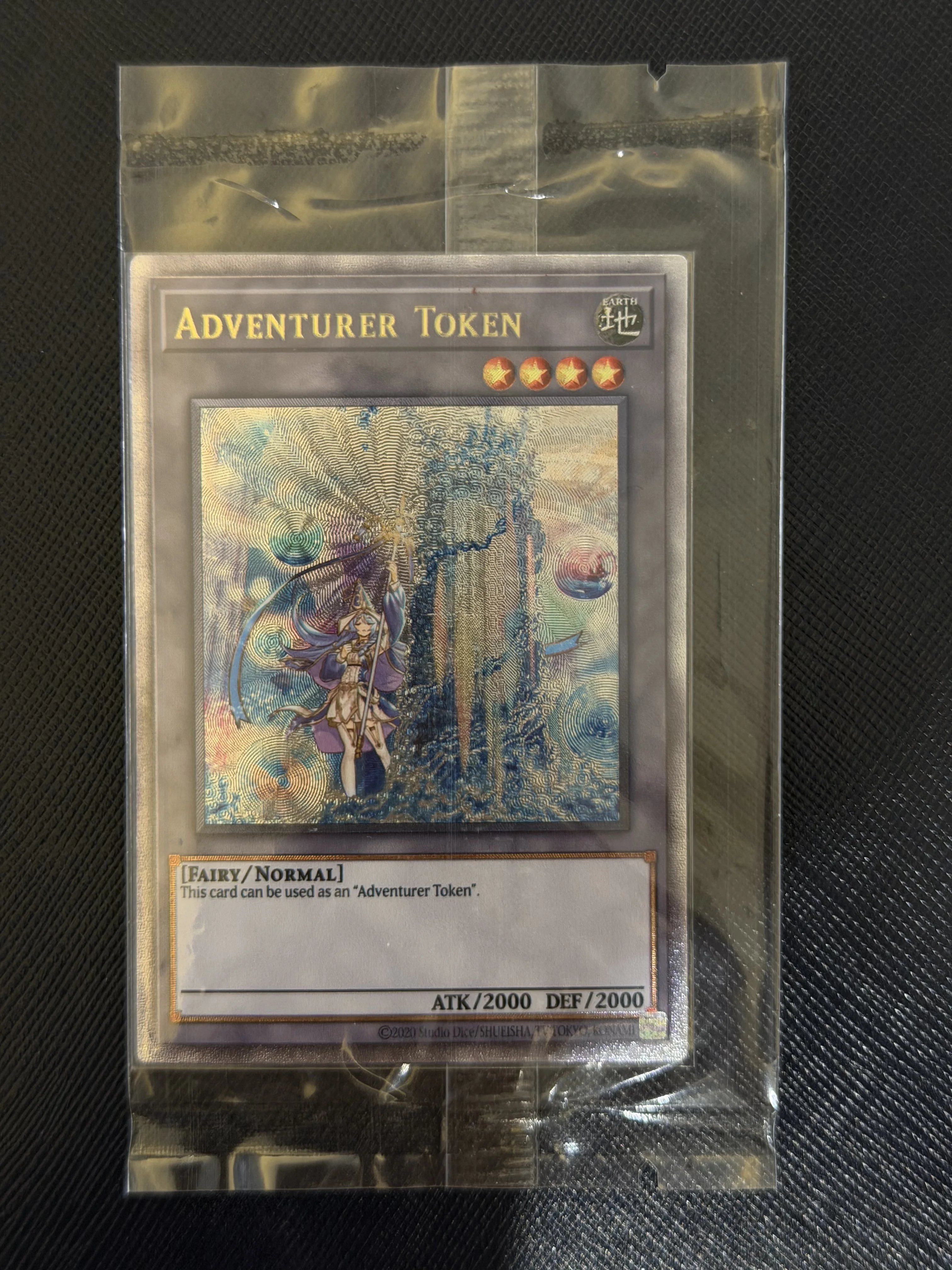 

Yu-Gi-Oh! DIY Custom Card Adventurer Token Holographic Collectible Gift for Anime Fans Kids TCG Players Adventurer Deck Lovers