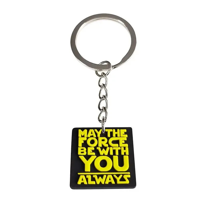 Star Wars Yoda Baby Keychain Silicone Funny Keyring Bag Pendant Couple Car Keyholder Creative Bag Charm Accessories Gift