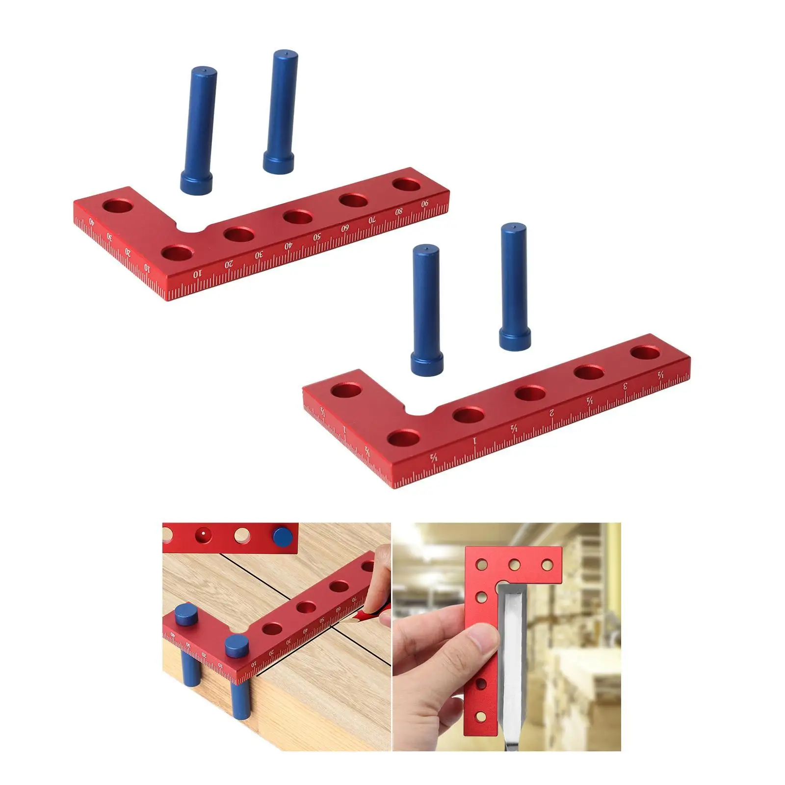 

Небольшой квадратный и центральный портативный деревянный редактор для измерения LINEAL 90 ° центр для