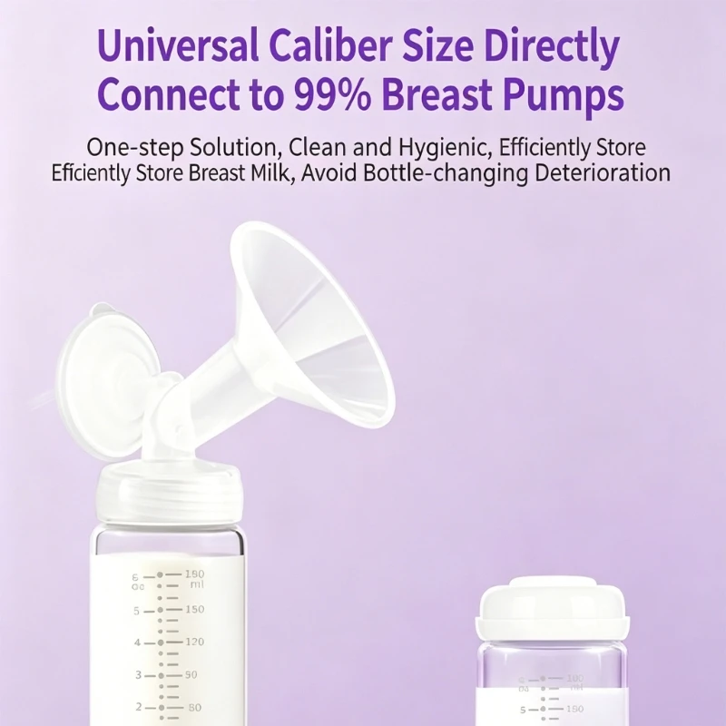 Upgrades 180ml Borosilicate Glass Baby Bottle with Leak Proof Silicone Seal & Measurement Markings for Breastfeeding 425F
