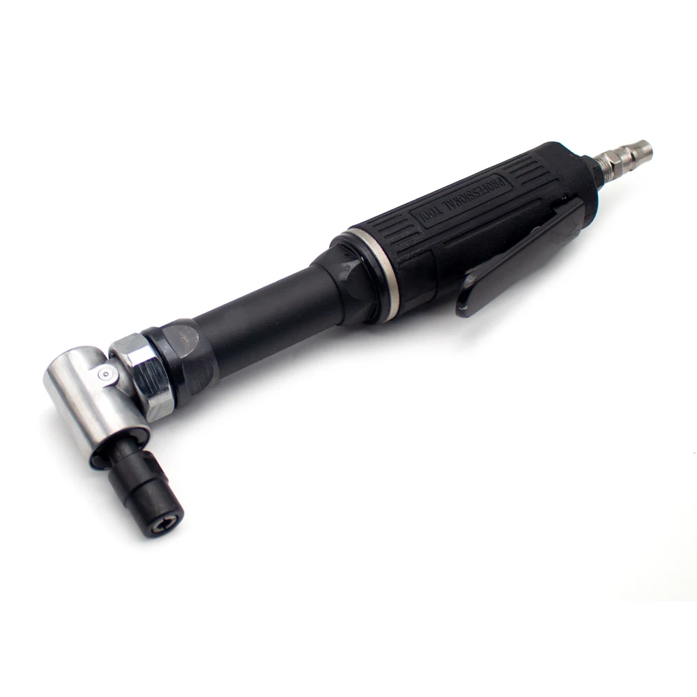Extended 90° Angle Air Die Grinder - 3/6MM Chuck, 18000 RPM, for Metal/Stone Polishing, Grinding & Sanding