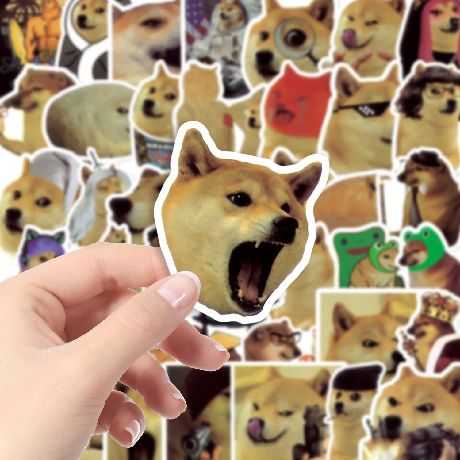 

Funny Shiba Inu Dog PVC Sticker Kawaii Aesthetic Children's Korean Decoration Scrapbooking Stationery School Supplies for Kids