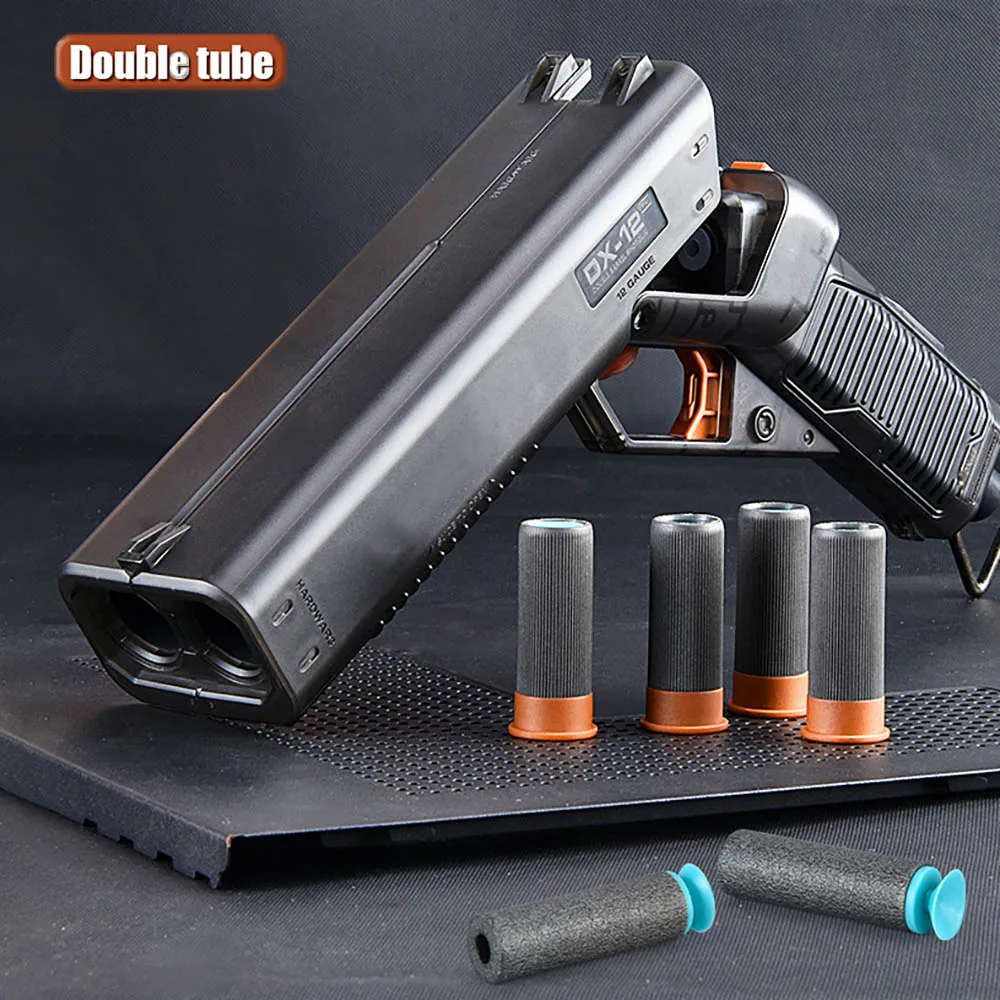 Pistola de juguete segura para niños, escopeta con balas suaves, pistola de espuma realista para niños, el mejor regalo de cumpleaños