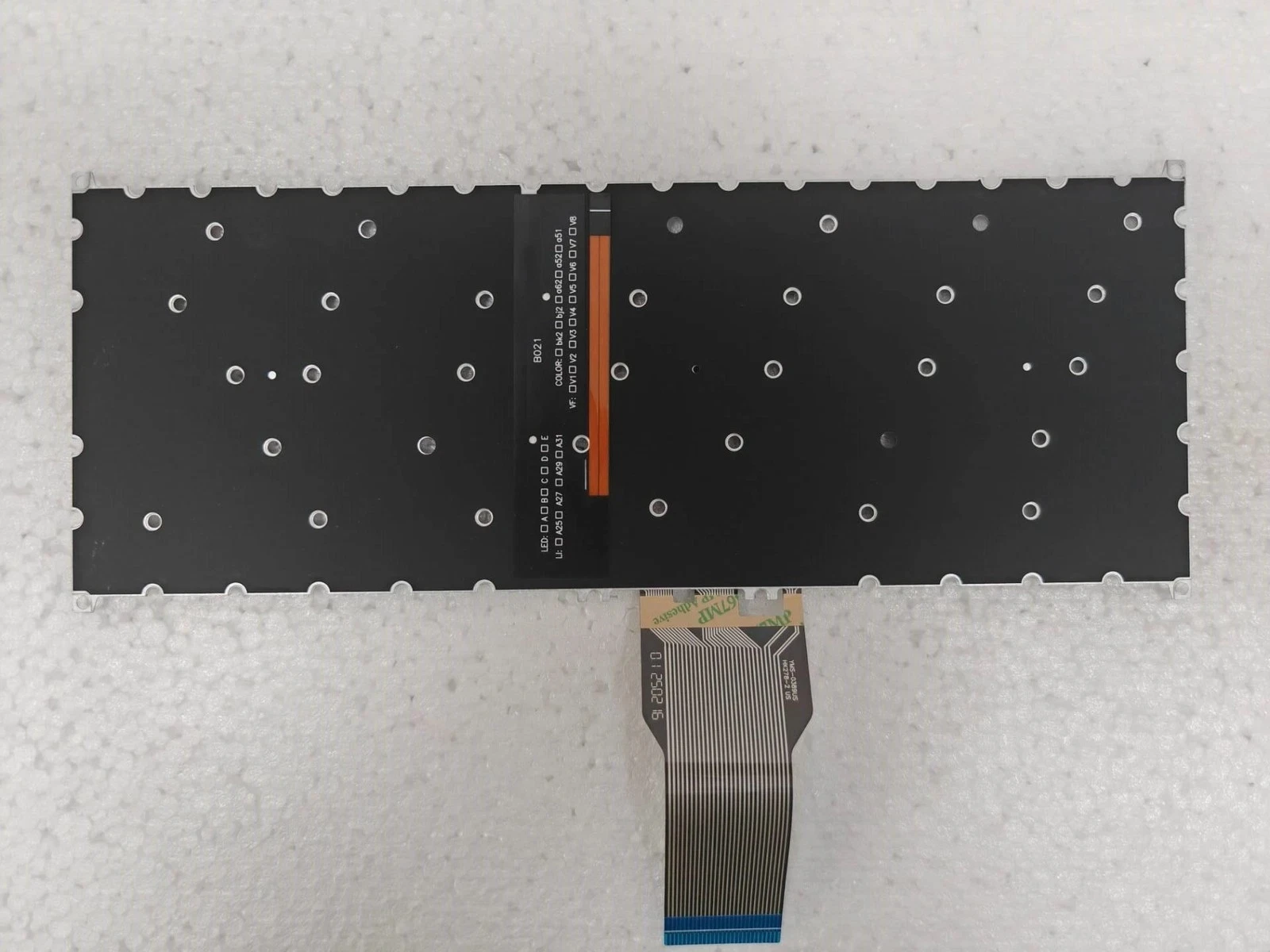 لوحة مفاتيح لشركة أيسر سويفت 3 SF114-33 SF314-511 N17W6 N17W7 N16C4 فضي مع تخطيط أمريكي بإضاءة خلفية