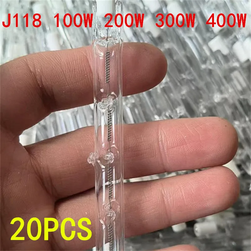 

1/5/10/20PCS R7S J118mm 100W 200W 300W 400W Halogen Lamp Double Ended Linear Light Bulb AC220-240V Household Halogen Bulbs