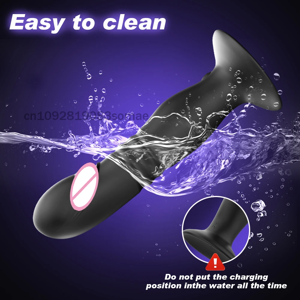 Thrusting Anal Plug Vibrator Wireless Control Prostate Massager Butt Plug Vibrating Suction Cup Dildo Adult Sex Toys for Men - Image 5
