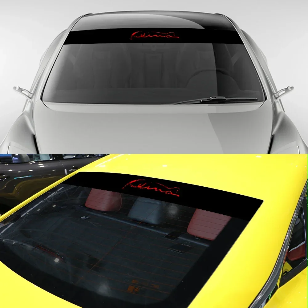 Patterned Front Windshield Car Stickers, Vinyl Decals for Ford Fusion Fiesta Ranger Transit Raptor Models