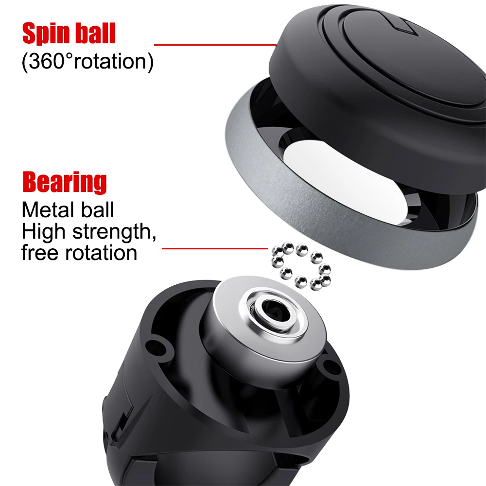 Turning Steering Wheel Booster 360 Degree Rotation Ball Shaped Metal Bearing Power Handle Spinner Knob Universal