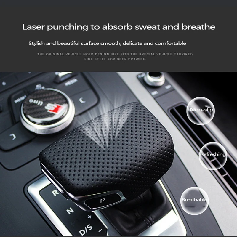 Lever Handle Gear Shift Knob Handball Cover Change The Handball Cover For- A4 B9 A5 Q7 Q5 2016 2017 2018 2019