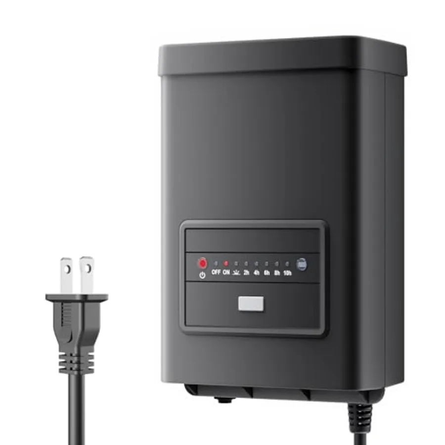 

Низковольтный ландшафтный трансформатор с таймером обратного отсчета и фотоэлементом, преобразователь 125В AC в 12В/14В AC с защитой от перегрузки