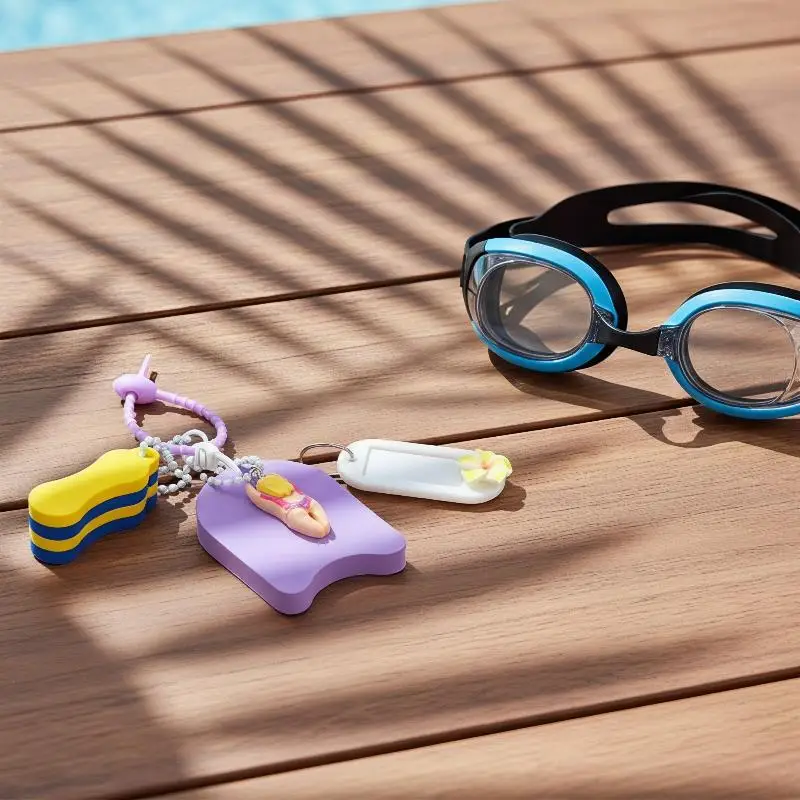 Buoyant Floating Keychain Water Resistant Key Ring for Boat Owners Fishing Enthusiasts Swimming Beach Trips
