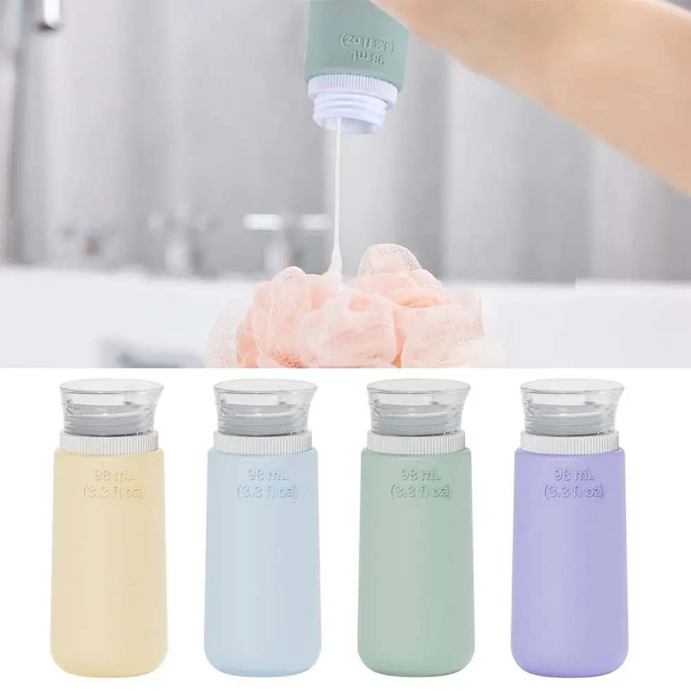 휴대용 68ML/98ML 실리콘 리필 용 병 실리콘 리필 용 로션 컨테이너 스퀴즈 샤워 젤 로션 병 여행