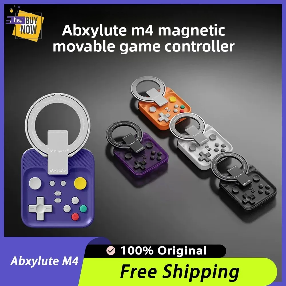 Abxylute M4 Snap-On Mobile Gampad Phone Controller Magnetic Mobile Mini Gampad Retro Portable MagSafe Snap IOS/Android/Switch