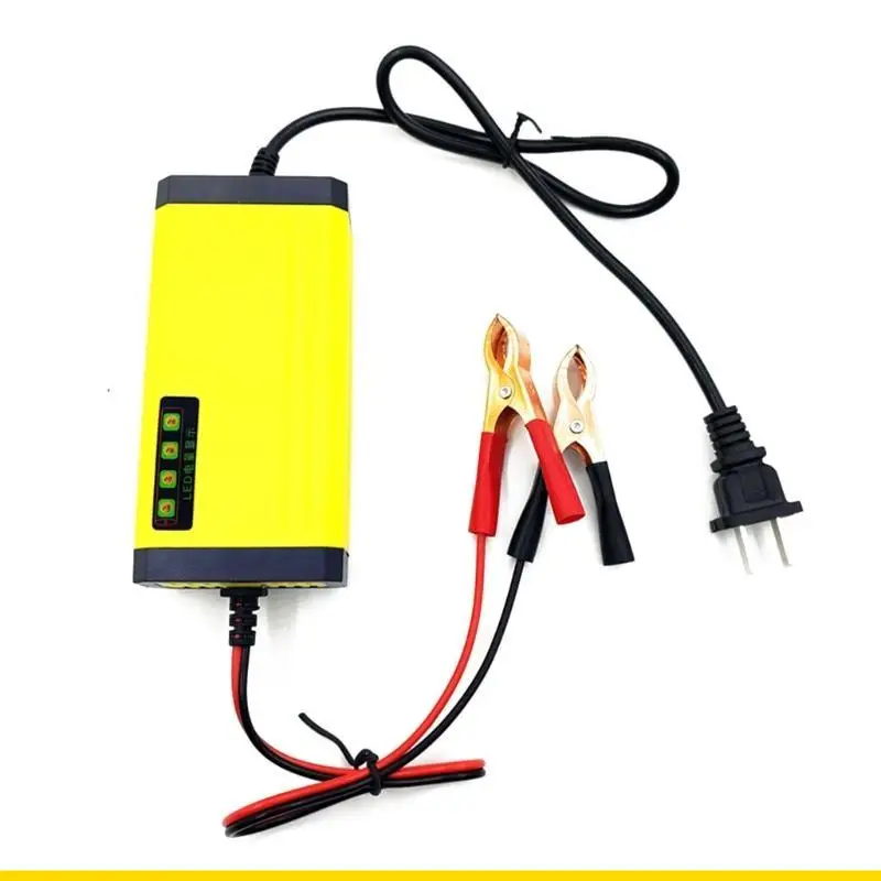 SZCH Universal Acid Auto Motorcycle Battery Power Maintainer 12V Intelligent Repair LED Capacity Display