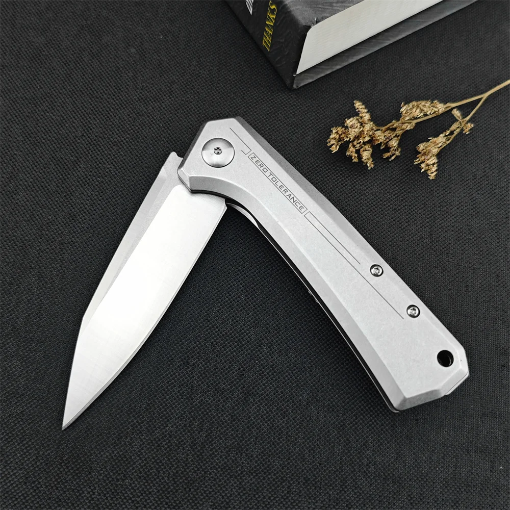 0808 Rexford Flipper Folding Pocket Knife D2 Blade 420 Steel Handle Outdoor Tactical EDC Knives Camping Hunting Survival Tool