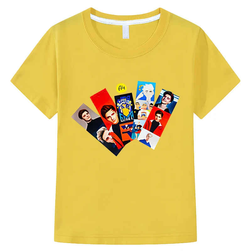 

а4 мерч Children T-shirt Влад a4 Бумага Boy Girl Short Sleeves T-Shirts Summer 100%Cotton Casual y2k one piece Children clothing