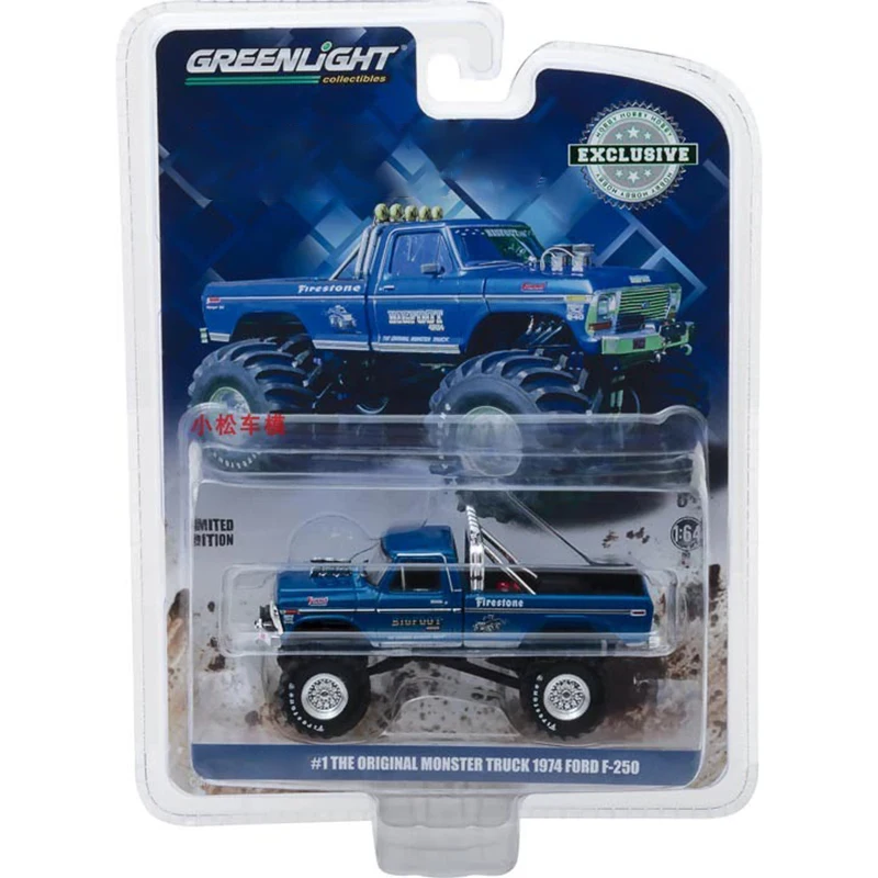 

Greenlight литой под давлением масштаб 1:64 1974 F-250 грузовик из сплава, имитация модели автомобиля, статическая коллекция, сувенирный подарок