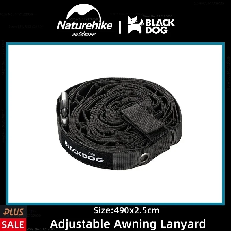 

Naturehike BLACKDOG уличный тент с регулируемой длиной, нейлоновый ремешок для прочного, портативного кемпинга, пикника, палатки, аксессуары