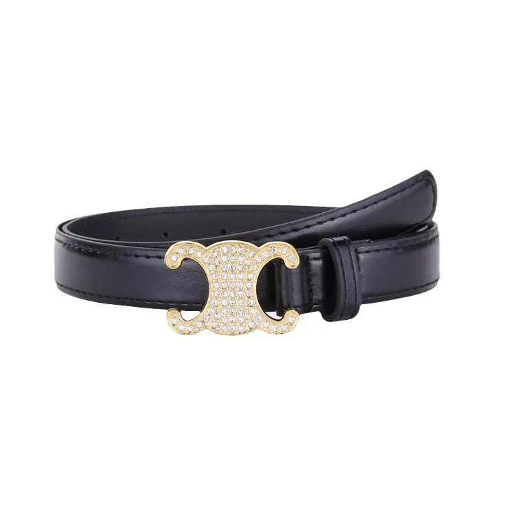 حزام حجر الراين متعدد الاستخدامات وخفيف الوزن للنساء، ديكور عصري، شعور راقي، حزام حافة مشذوفة للنساء