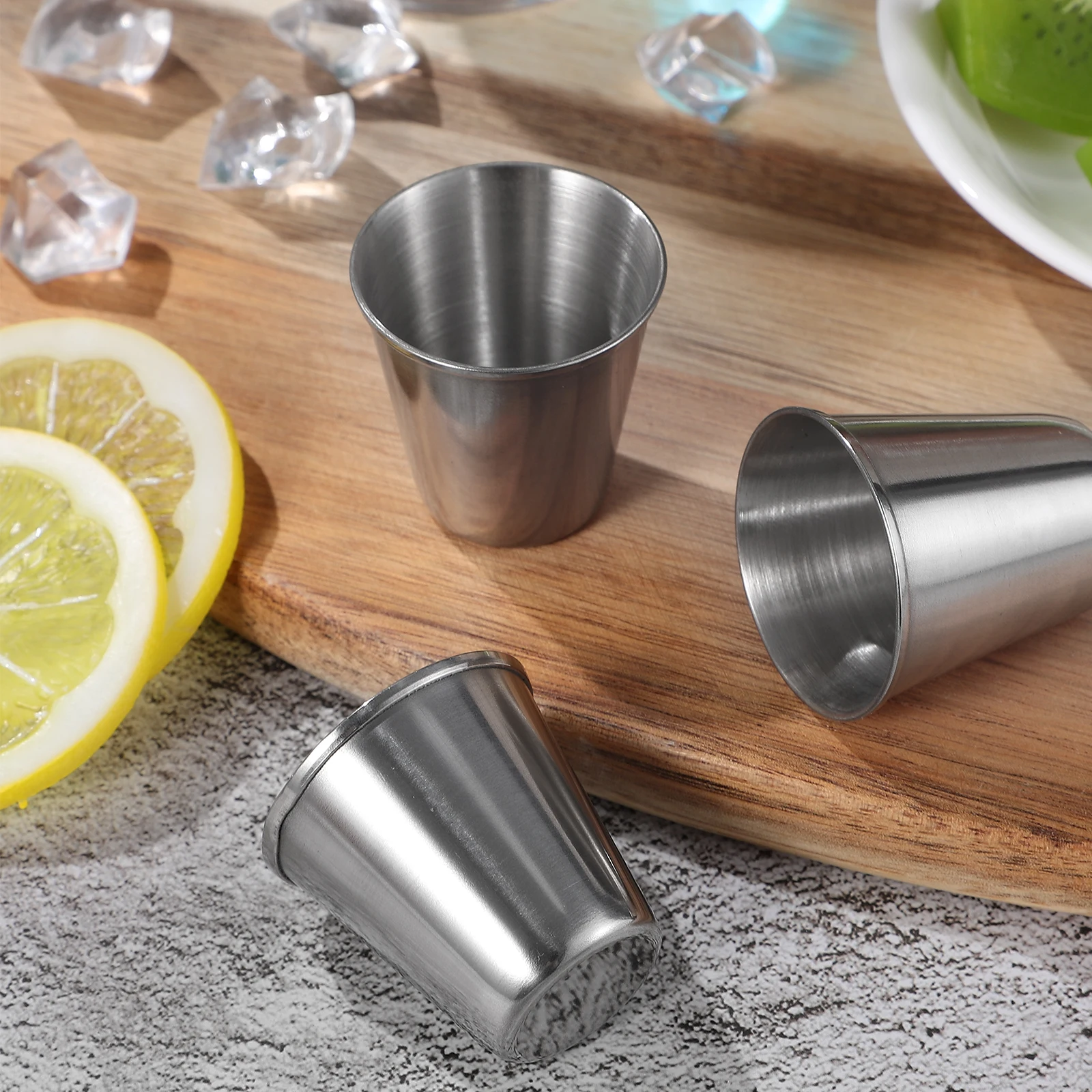 

12 Stainless Steel Liquor Cups Portable Spirits Tumblers Anti Rust Shatterproof Camping Holiday Coffee Tumbler Tea Milk