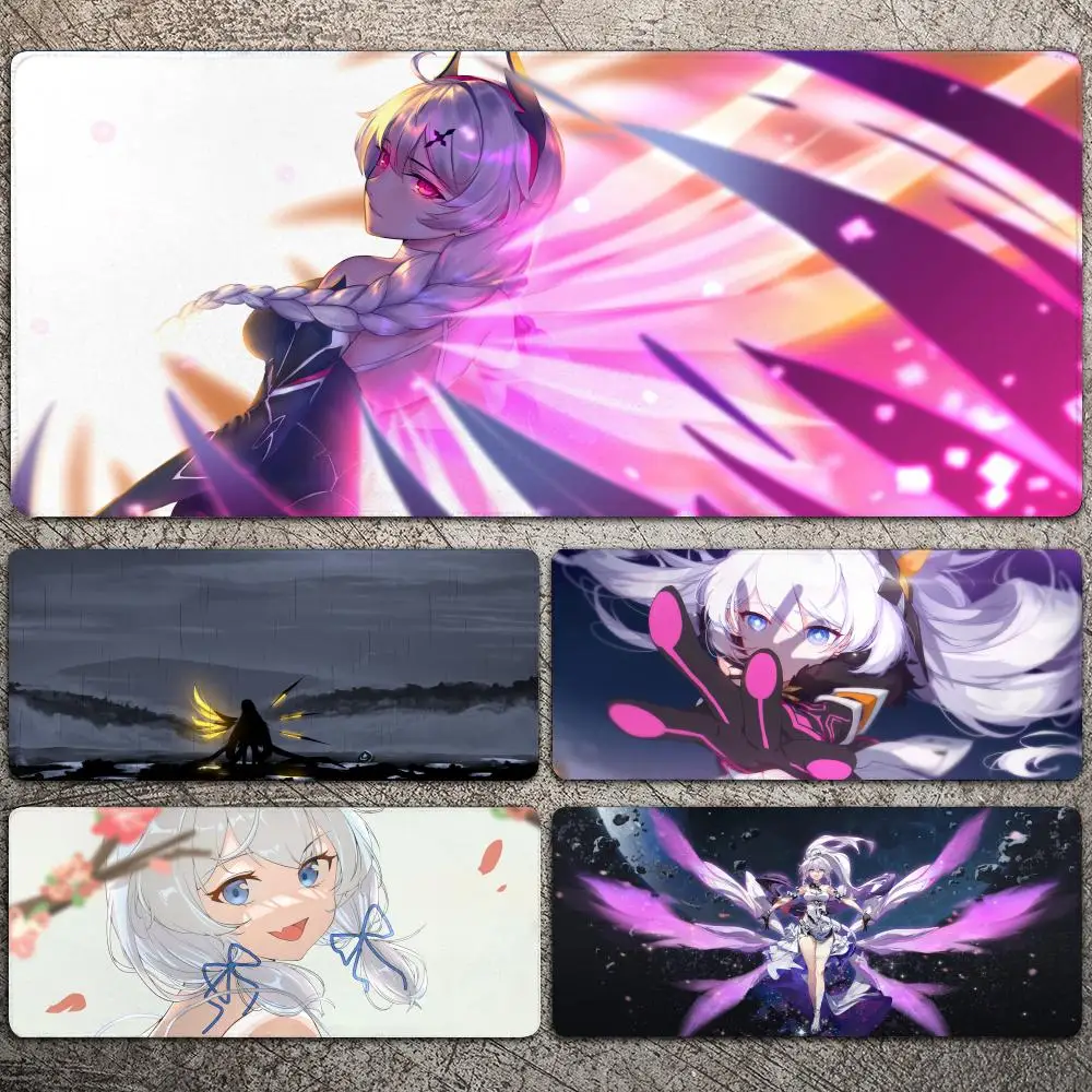 

Kiana Kaslana Honkai Series Girls Mousepad Large Gaming Mouse Pad LockEdge Thickened Computer Keyboard Table Desk Mat