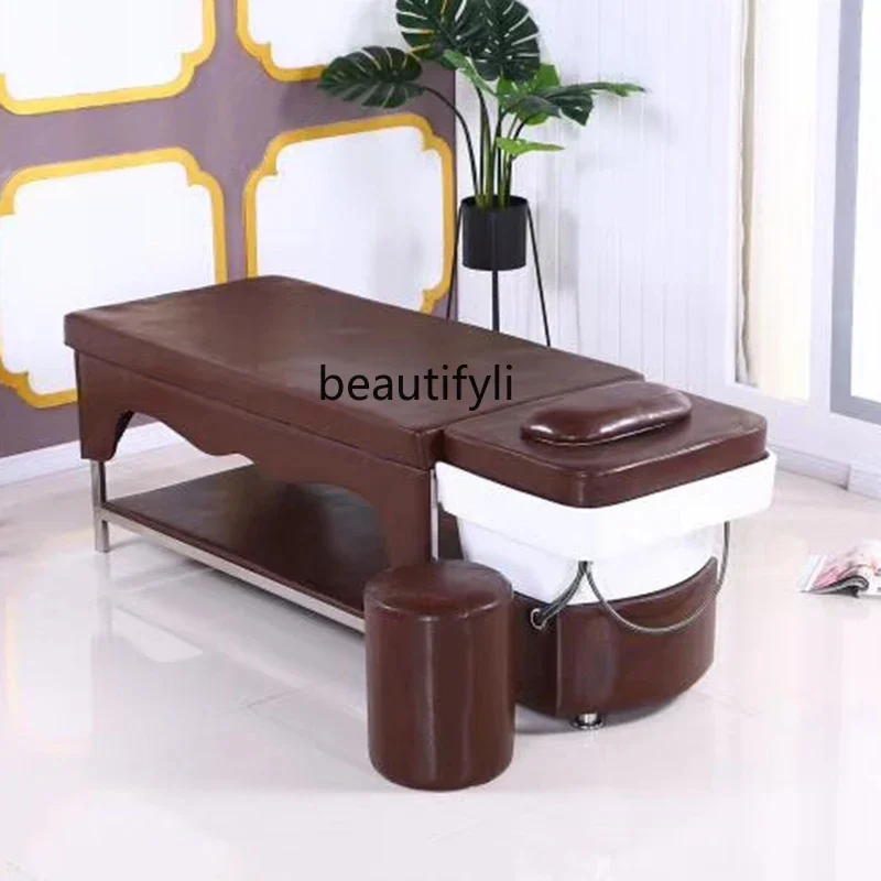 Магазин крашения zGHot, кресло для шампуня, тайский смывной парикмахерский салон, специальный массаж красоты, лежачая полностью промывочная кровать с водонагревателем