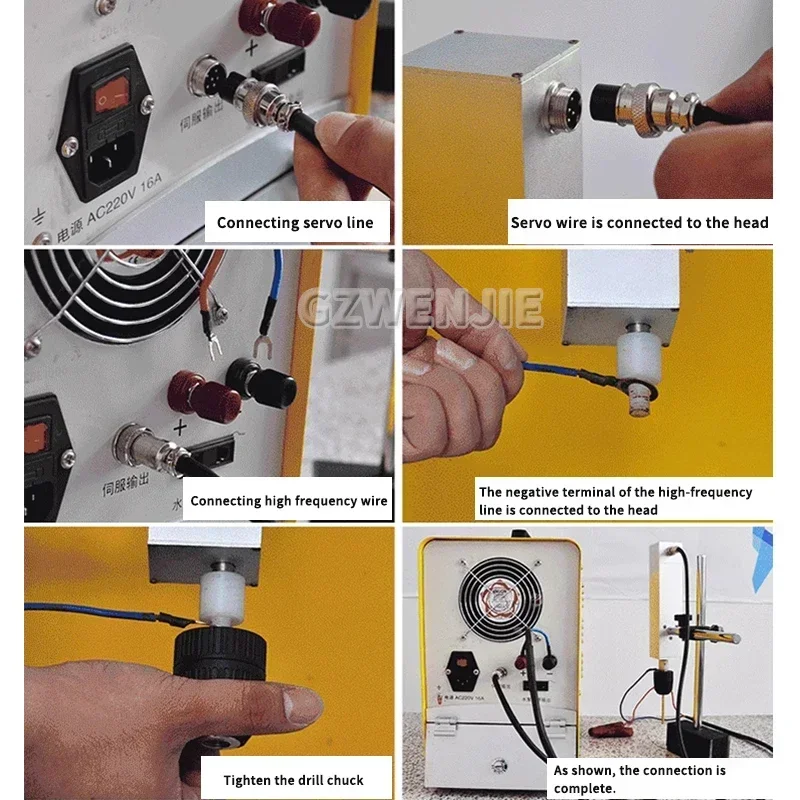Perforator Portable Breaking Tap Screw Drill Tap Electromechanical Pulse EDM Drilling Machine High-Frequency Discharge 3000W