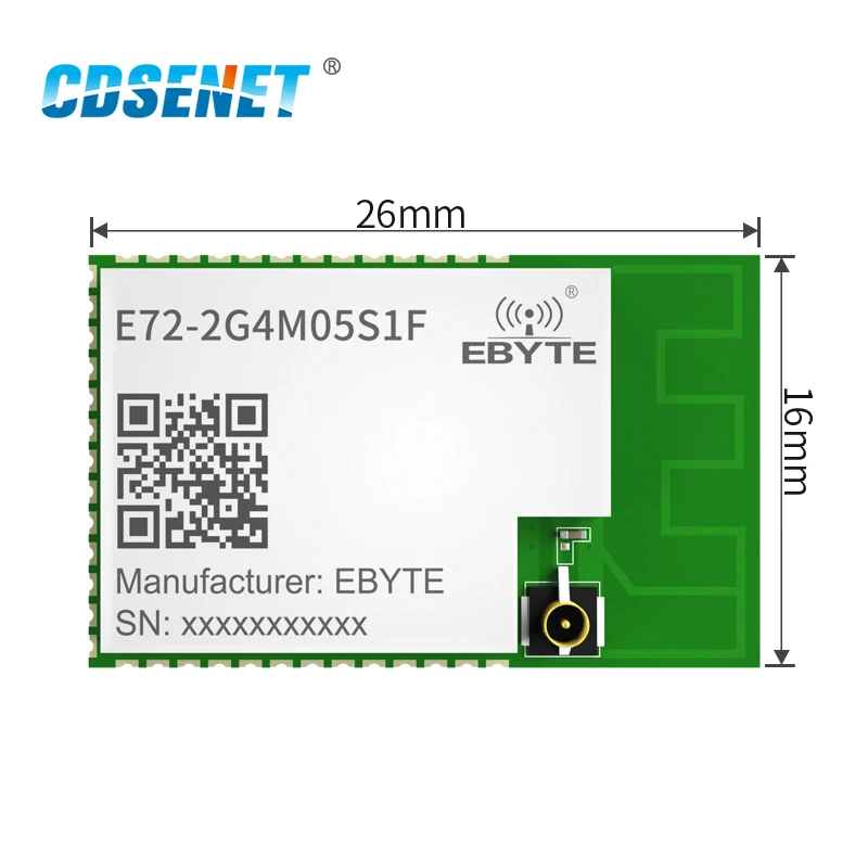 Imagem -02 - Módulo Multiprotocolo Blue-tooth rf Módulo Cc2652 Rosca Zigbee 3.0 Ble 5dbm Cdsenet Cc2652rb Cc2652rb E722g4m05s1f Pcb Ipex Pcs