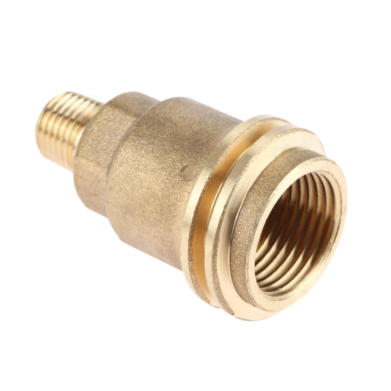 2Pcs Male QCC1 Nut Propane Gas Fitting Hose Adapter with 1/4 Inch Male Pipe Thread Solid Brass Outdoor Cooking Propane Adapter